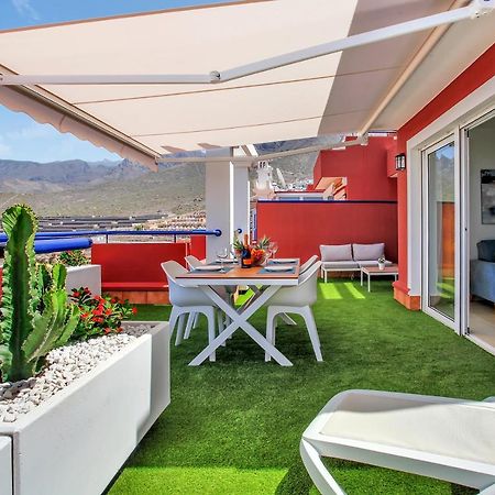 Wonderful View, Huge Terrace Solarium, Private Parking Apartman Costa Adeje  Kültér fotó